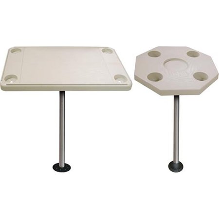 POWERPLAY Octagonal Ivory Table Kit with Recessed Flush Mount PO2594393
